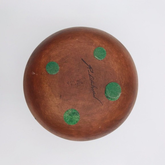 R Galvan Signed Pottery Southwest Style Ram Vase Vintage Latin America Mexican - Picture 6 of 6